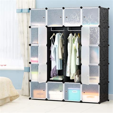 House of Quirk 20 Cube Portable Wardrobe for Hanging Clothes ...
