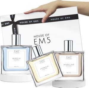 Buy Em5 Set of 3 Perfumes Gift Set for Men | Memoir, Harbour and Woody ...
