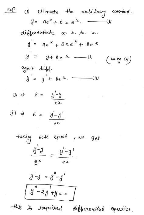 Image result for Eliminating Arbitrary Constant Logarithm