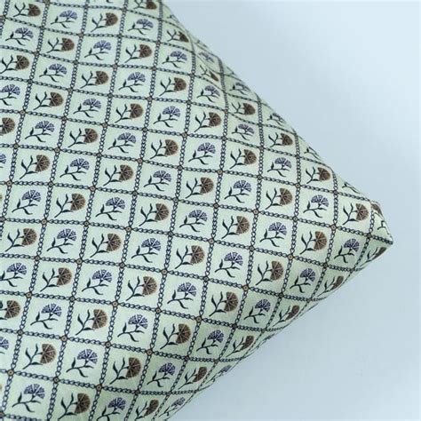 Pista Green Color Raw Silk Digital Printed Fabric