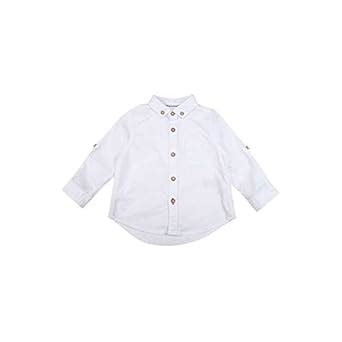 Mothercare Boys Button Down Collar Solid Shirt (White, 24-36 Months ...