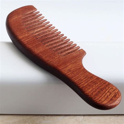 Dark Wooden Combs (Wide & Fine Tooth), Set of 2