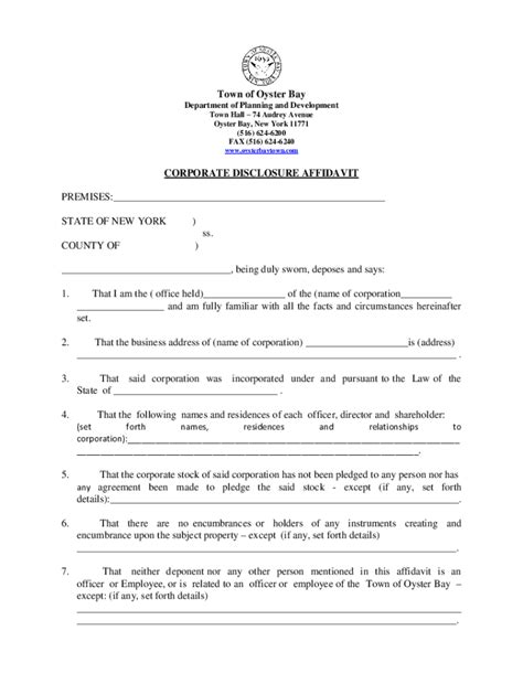 Fillable Online Applicant's Disclosure Affidavit Fax Email Print ...