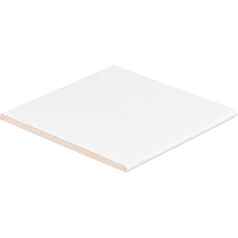 Satori Hudson 92-Pack Brilliant White 4-in x 4-in Ceramic Bullnose Tile ...