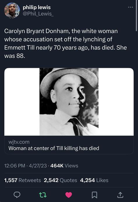 Rest in Piss Carolyn Bryant 😂😂😂😂😂😂👌👌 : r/blackmen
