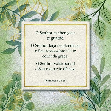 Números 6:24-26 - Mensagens Bíblicas de Bênção