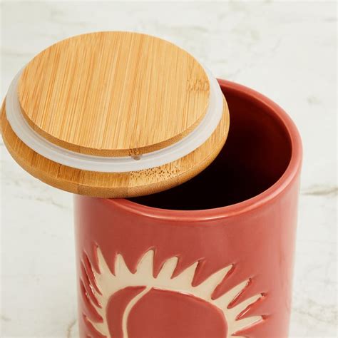 Buy Splendid Textured Decorative Cannister with Lid from Home Centre at ...