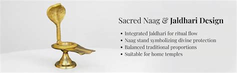 Buy Salvus APP SOLUTIONS Brass Shivling Jaldhari with Naag Stand ...