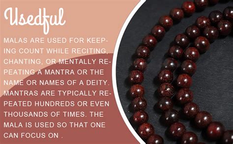 RDK® Handcrafted Original Red Sandalwood Mala Rosary Lal Chandan ...