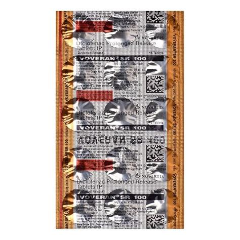 Voveran SR 100 - Strip of 15 Tablets : Amazon.in: Fashion