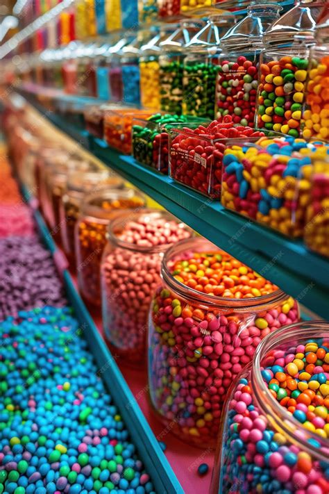 Premium Photo | Candy shop array vibrant colors
