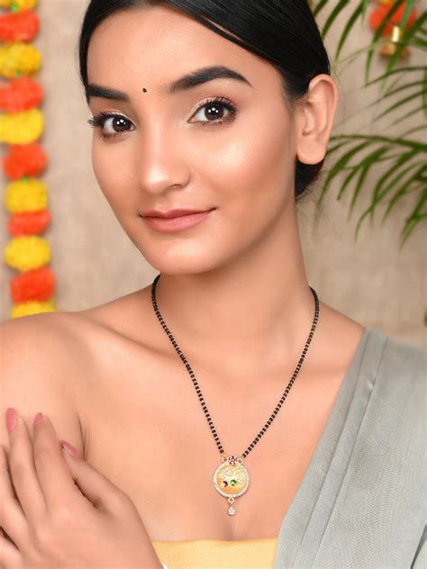 Buy Gold Plated Pendant Handcrafted Mangalsutra for Women Online at ...