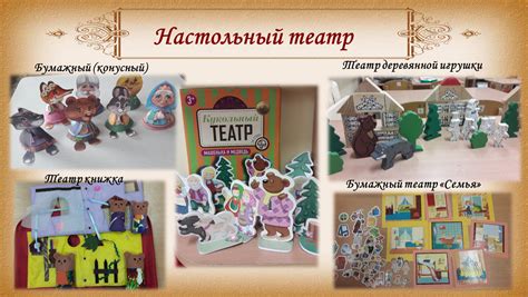 Виды театров в детском саду