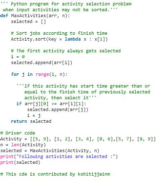 Image result for Activity Selection Problem LeetCode