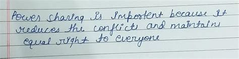 define the concept of power sharing ans why it is too important in ...