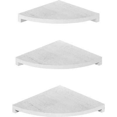 Gray White Floating Corner Wall Shelf Set | Michaels