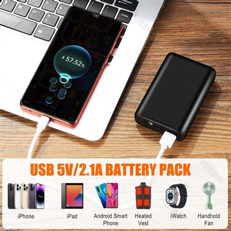 Buy SUHERCBD 7.4V Battery Pack for Heated Vest,5V 2a 10000mAh Power ...