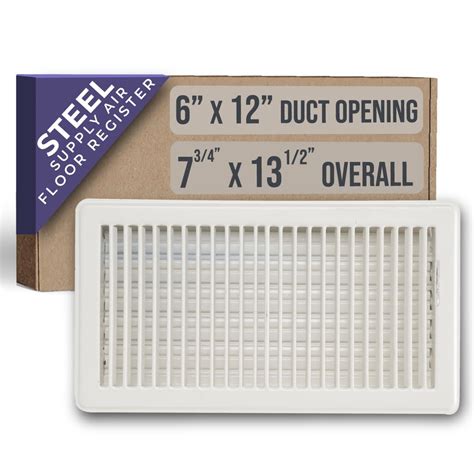 Snapklik.com : Fits 6x12 And 12x6 Duct Opening Floor Register