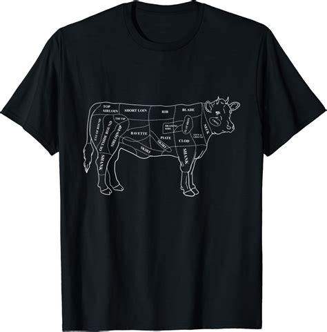 Buy Cow Butcher Beef Cuts Diagram - Eat Beef Butcher Cut Chart T-Shirt ...