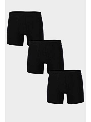 Siyah Pamuklu 3 Pack Boxer 6153301 - S000006327-19351 | LCW