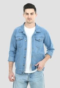 MONTREZ Full Sleeve Solid Men Denim Jacket - Buy MONTREZ Full Sleeve ...