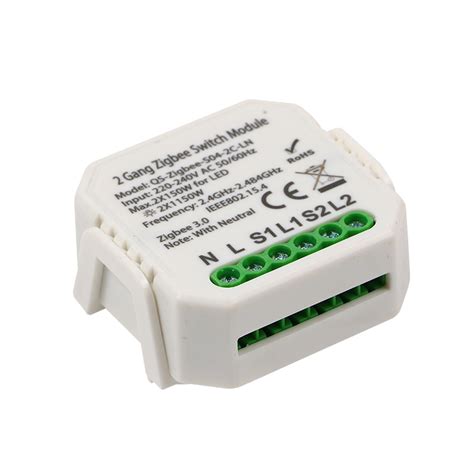 Image result for 2 Gang Light Switch Module ZigBee