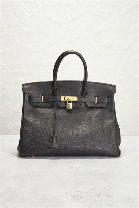 FWRD Renew Hermes 1997 Togo Birkin 35 Handbag in Black | REVOLVE