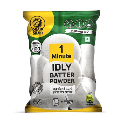 Grain n Grace 1Minute Idly Batter Powder (500g) : Amazon.in: Grocery ...
