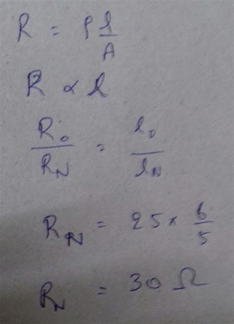 a wire is stretched so that its length becomes 6/5 times its original ...