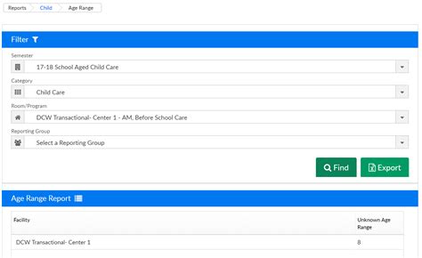 Reports > Child | Procare SchoolCare Works