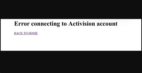 Error Connecting to Activision Account: How to Fix - Valibyte