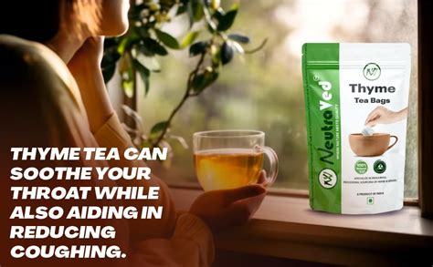 NeutraVed Premium Thyme Leaves - 40 Tea Bags | Thyme Tea Bags in ...