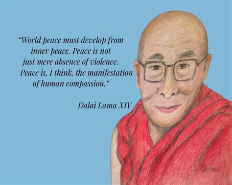 Dalai Lama Inspirational Quote World Peace Quote Portrait | Etsy ...