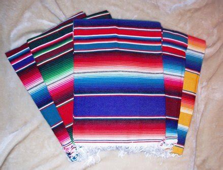 Buy Large Authentic Mexican Serape Saltillo Blankets 7'/5' Online at ...