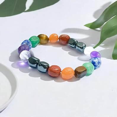 Seven Chakra Tumbled Bracelet in India – AEORA ROCKS INDIA -Healing ...