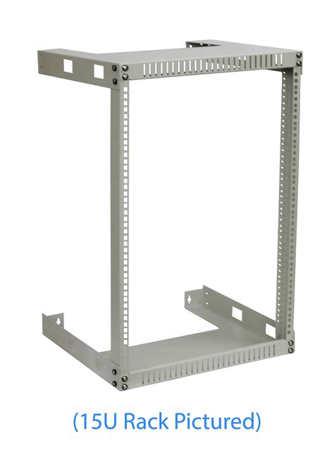 Buy KENUCO White 20U Wall Open Frame Steel Network Equipment Rack 17.75 ...