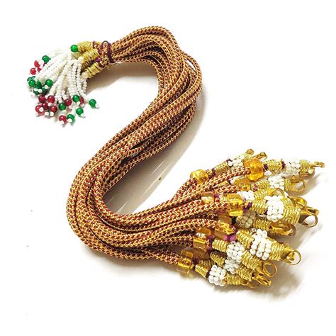 ExcellentcraftsZari Thread Necklace Back Rope Dori for Silk Thread ...