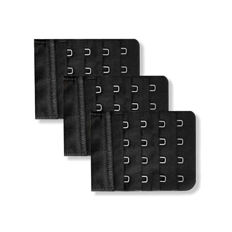TRYLO BRA HOOK 4X4 PACK 3 - BLACK : Amazon.in: Fashion