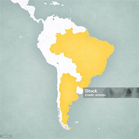 Map Of South America Brazil And Argentina Stock Illustration - Download Image Now - Argentina ...