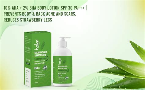 Buy BAKE 10% AHA + 2% BHA Body Lotion SPF 30 PA+++ for Strawberry ...