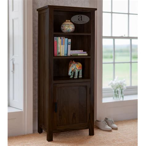 Shop Angel's Tallboy Sheesham Bookshelf - Walnut Finish