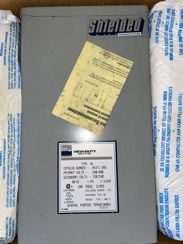 Hevi-Duty Transformer HS1F1.5AS Pri: 240/480 Sec: | Ubuy India