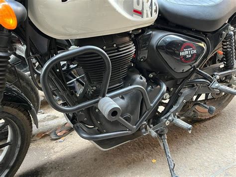 ARTHLAKSH Matte Black Crash Guard Compatible with RE Hunter 350 (2022 ...