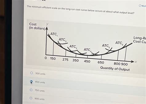 Solved The minimum efficient scale on the long-run cost | Chegg.com