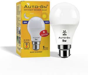 auto-on 9 W Basic Round B22 Night Bulb Price in India - Buy auto-on 9 W ...