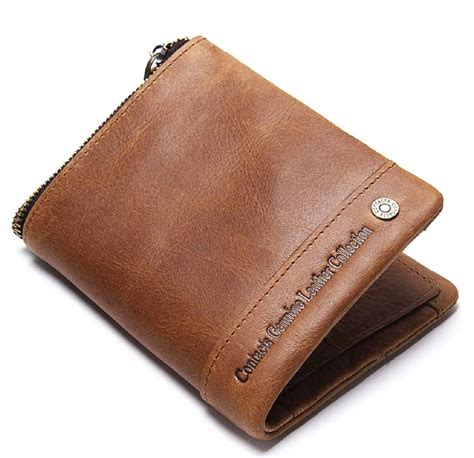 Buy CONTACTS Leather RFID Blocking Wallet for Men | Men's Genuine ...