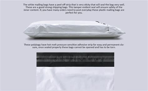 inr |(12 X 16 Inches) (60 micron) Pack of 20 Polybags with POD - Tamper ...