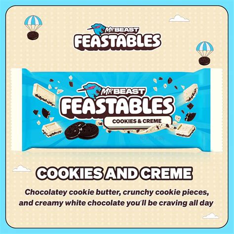 Feastables MrBeast Cookies & Creme Chocolate Bar, India | Ubuy