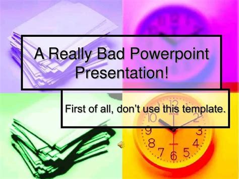 Image result for Example of Bad PowerPoint Teaching