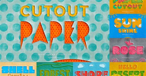 Paper Cutout Text Effects — Teletype